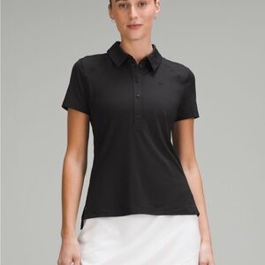 SOLD Lululemon Quick-Dry Short Sleeve Polo Shirt Golf Tennis Black